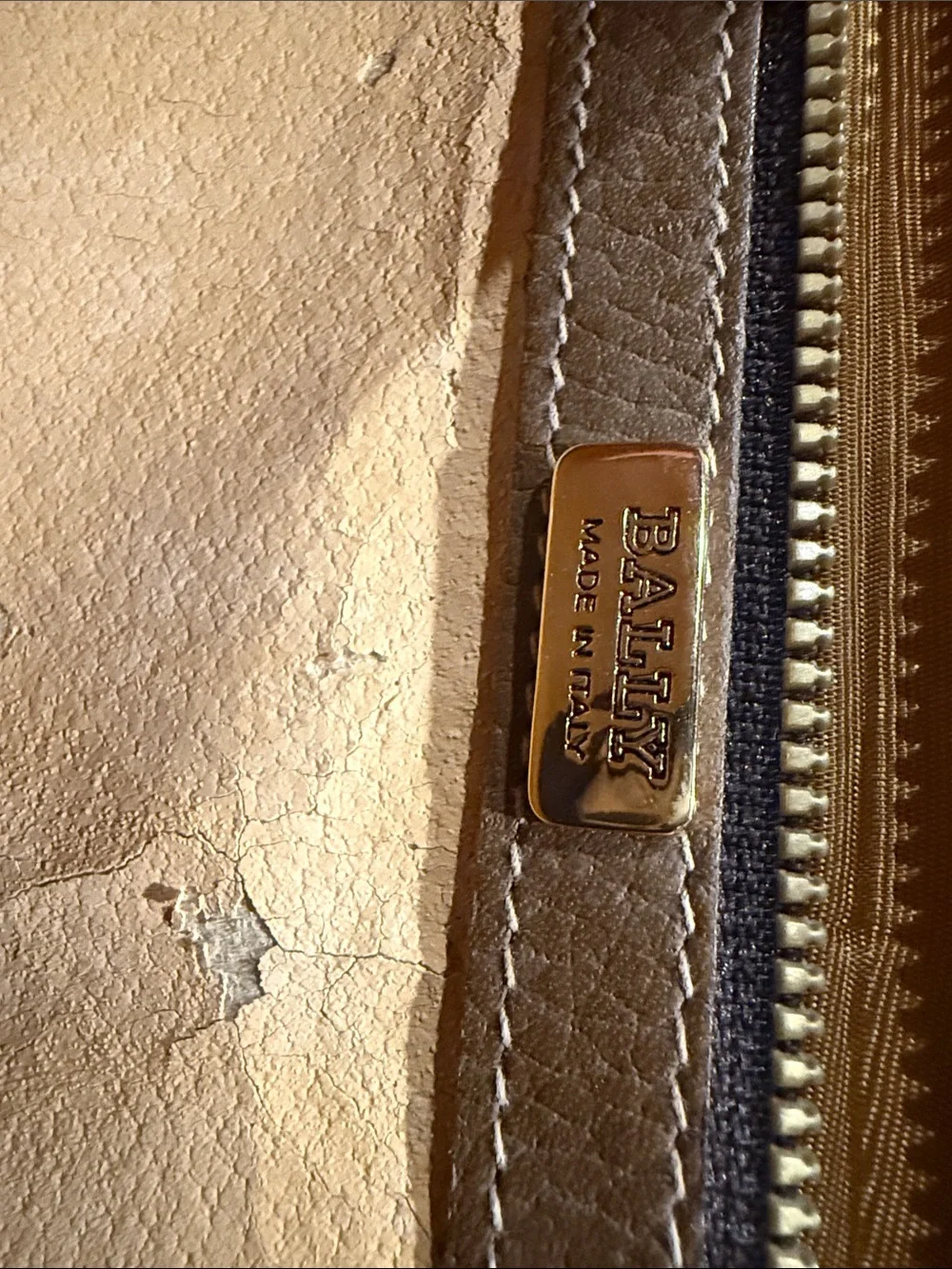 Leather Bally Attache Briefcase